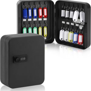 20 Key Lock Box Wall Mount with Combination Lock