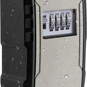 Extra Large Weatherproof Key Lock Box, Grey