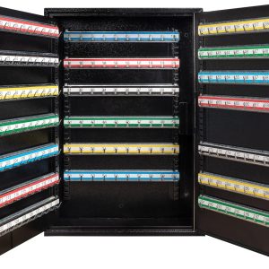 200 Position Steel Key Cabinet with Numbered Hooks