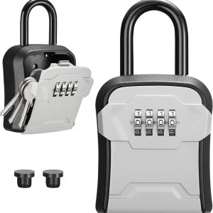 Wall Mount Portable Combination Lockbox for Keys